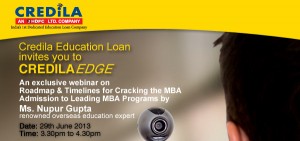 Credila invites Crack The MBA